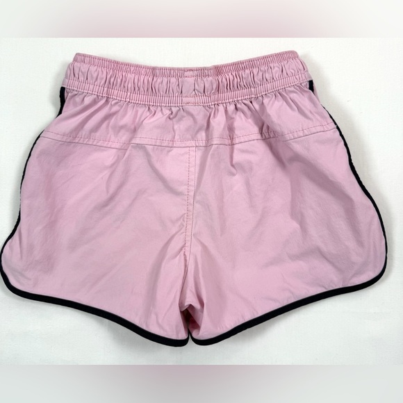 CREWCUTS Girls’ Pink Black Dolphin Hem Sporty Shorts 6 Athletic Comfy Athleisure - Picture 2 of 7